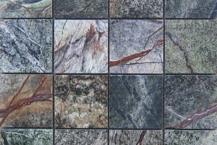 Мозаика каменная - Мозайка Мрамор Forest Green