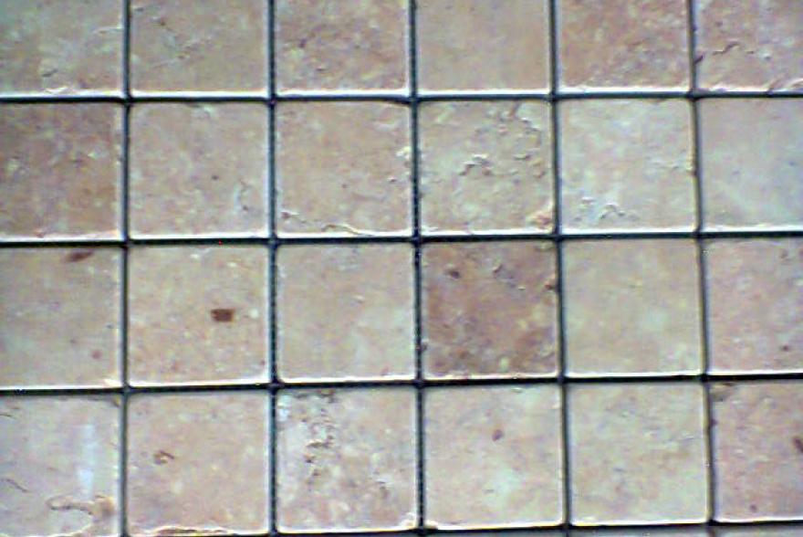 Мозаика каменная - Травертин розовый состаренный